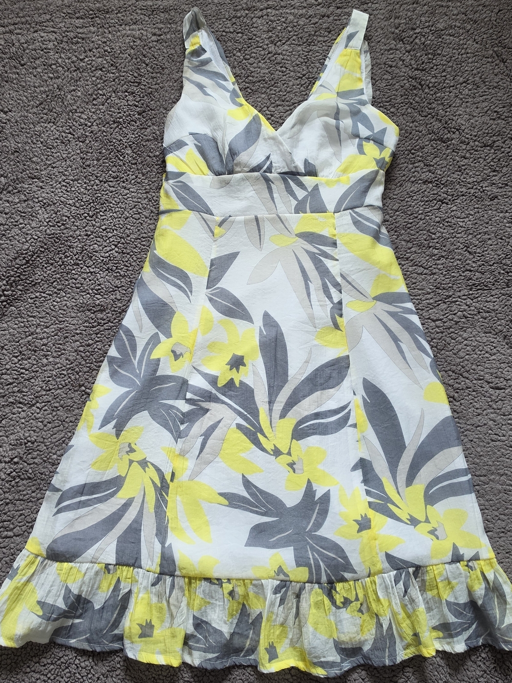 Le Château Cotton/Silk Blend Floral Dress